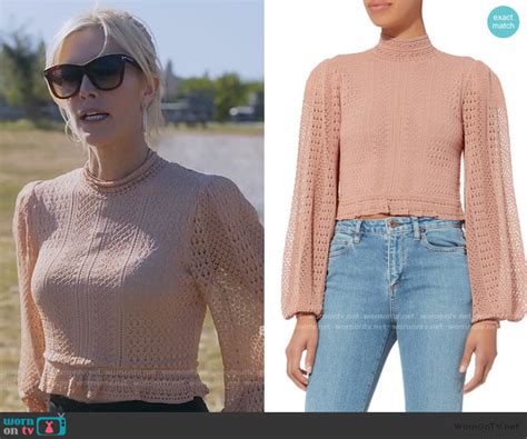 Tinsley’s beige knit crop top on The Real Housewives of